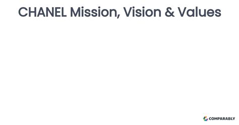 chanel vision and mission statement|chanel mission and vision.